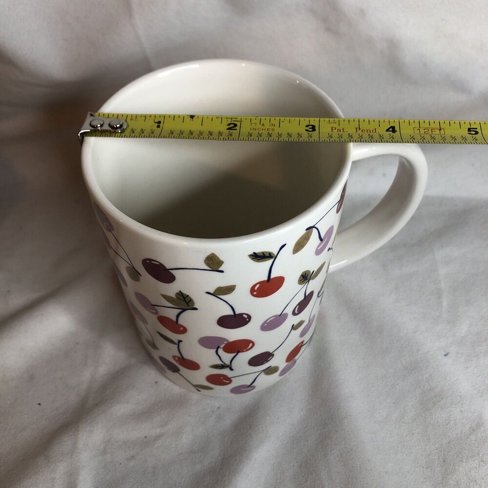 LOT OF 2 🍒Target Room Essentials 🍒 Cherries Coffee Mug 🍒 NEW!! - Picture 7 of 8